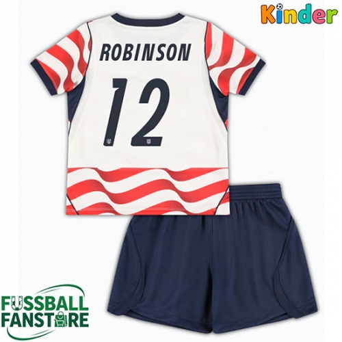 Vereinigte Staaten Miles Robinson #12 Replik Heimtrikot Kinder WM 2026 Kurzarm (+ Kurze Hosen)